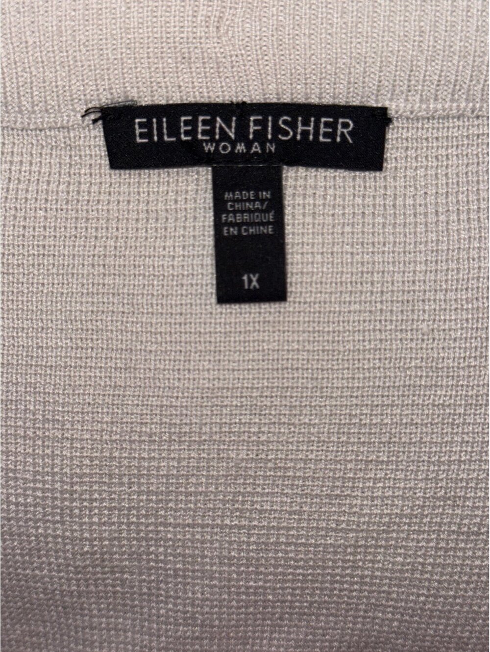 Eileen Fisher Woman 1X Ivory Silk Organic Cotton Knit Midi Skirt Plus Size NWOT - Picture 3 of 7